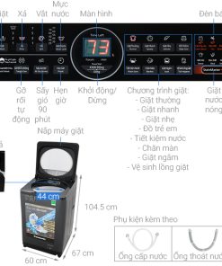 Máy Giặt Panasonic Inverter 10.5 Kg NA-FD10VR1BV - 30 Máy Giặt Panasonic Inverter 10.5 Kg NA-FD10VR1BV - 29