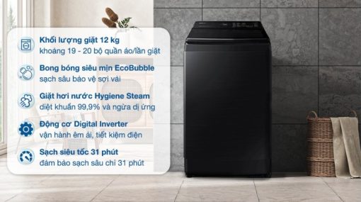 Máy Giặt Samsung Inverter 12 kg WA12CG5886BVSV - 5