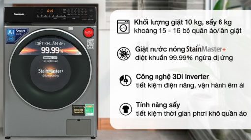 Máy Giặt Sấy Panasonic Inverter 10/6 Kg NA-S106FC1LV - 5