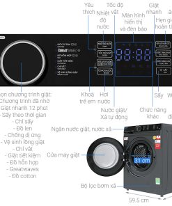 Máy giặt sấy Toshiba TWD-BM135GF4V(MG) 12.5/8kg - 26 Máy giặt sấy Toshiba TWD-BM135GF4V(MG) 12.5/8kg - 25