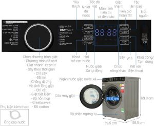 Máy giặt sấy Toshiba TWD-BM115GF4V(SK) 10.5/7kg - 19