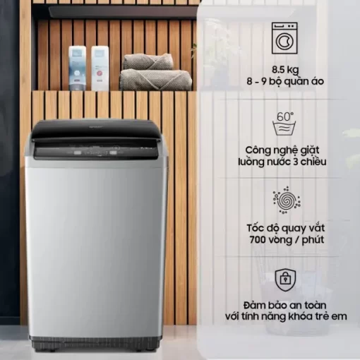 Máy Giặt Sharp 8.5 Kg ES-Y85HV-S - 5
