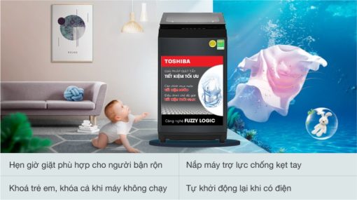 Máy giặt Toshiba 8 kg AW-M905BV(MK) - 9