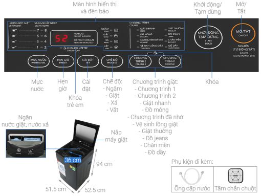 Máy giặt Toshiba 8 kg AW-M905BV(MK) - 3