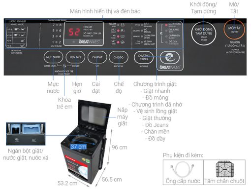 Máy giặt Toshiba 9 kg AW-M1000FV(MK) - 3
