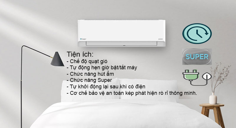 Máy Lạnh Casper Inverter 2.0 HP HC-18IA32