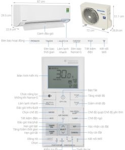 Máy lạnh Panasonic Inverter 1 HP CU/CS-XU9ZKH-8 - 20 Máy lạnh Panasonic Inverter 1 HP CU/CS-XU9ZKH-8 - 19