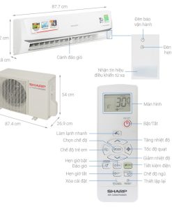 Máy lạnh Sharp Inverter 2 HP AH-X18ZEW - 23