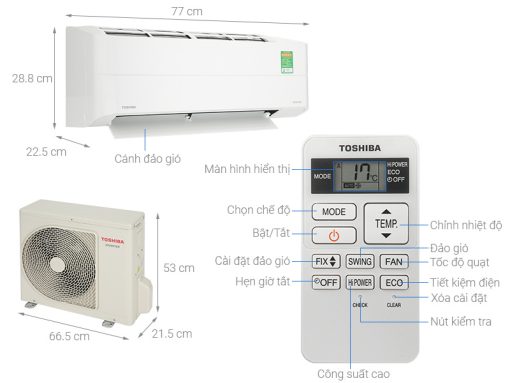 Máy lạnh Toshiba Inverter 1 HP RAS-H10Z1KCVG-V - 3