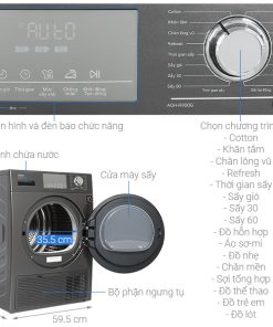 Máy sấy bơm nhiệt AQUA 9 Kg AQH-H900G PS - 19