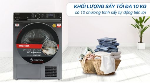 Máy Sấy Bơm Nhiệt Toshiba Inverter 10 Kg TD-BK110GHV(MK) - 13