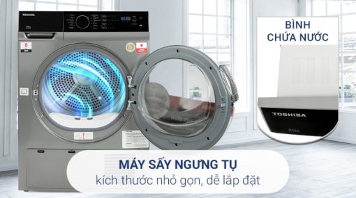 Máy sấy quần áo Toshiba 8 kg TD-K90MEV(SK) - 17