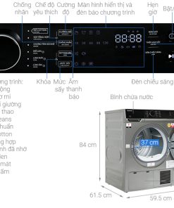 Máy sấy quần áo Toshiba 8 kg TD-K90MEV(SK) - 21