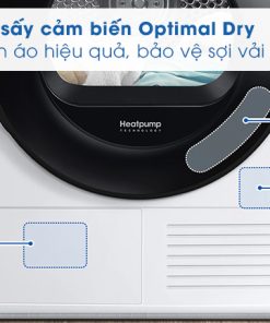 Máy sấy bơm nhiệt Samsung 9 kg DV90TA240AE/SV - 45