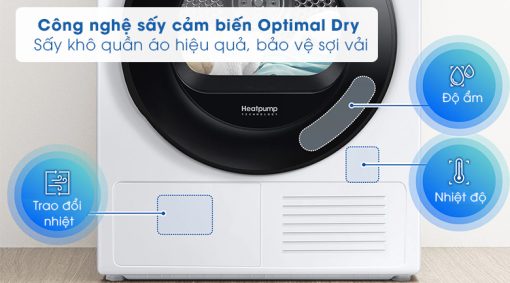 Máy sấy bơm nhiệt Samsung 9 kg DV90TA240AE/SV - 23