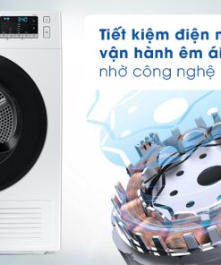 Máy sấy bơm nhiệt Samsung 9 kg DV90TA240AE/SV - 43