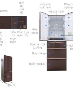 Tủ lạnh Mitsubishi Electric Inverter 694 lít MR-WX70C-BR-V - 22 Tủ lạnh Mitsubishi Electric Inverter 694 lít MR-WX70C-BR-V - 21