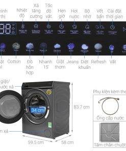 Máy giặt Aqua Inverter 10 kg AQD-DDW1000J.BK - 20 Máy giặt Aqua Inverter 10 kg AQD-DDW1000J.BK - 19