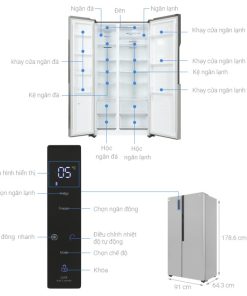 Tủ lạnh LG Inverter 519 lít Side By Side GR-B256JDS - 19