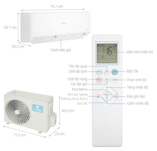 Máy Lạnh Casper Inverter 1 HP GC-09IS35 - 3
