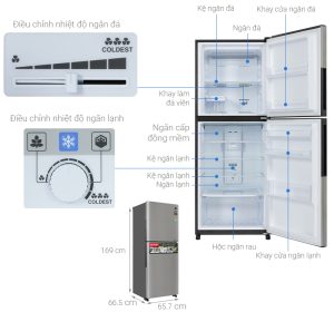 Tủ lạnh Sharp Inverter 330 lít SJ-XP352AE-SL - 21