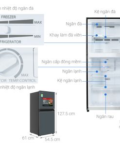 Tủ lạnh Toshiba Inverter 180 lít GR-RT234WE-PMV(52) - 23