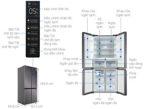 Tủ Lạnh Toshiba Inverter 511 Lít GR-RF610WE-PMV(37)-SG - 25