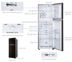 Tủ lạnh Samsung Inverter 236 lít RT22M4032BY/SV - 23