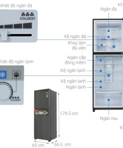 Tủ lạnh Sharp Inverter 360 lít SJ-XP382AE-DS - 18 Tủ lạnh Sharp Inverter 360 lít SJ-XP382AE-DS - 17