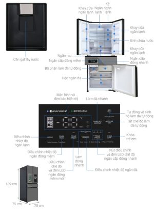Tủ Lạnh Panasonic Inverter 540 Lít NR-YW590YMMV - 31
