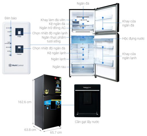 Tủ lạnh Panasonic Inverter 326 lít NR-TL351GPKV - 3