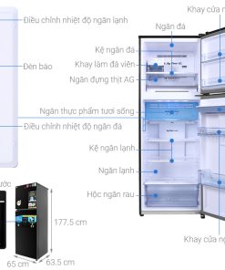 Tủ lạnh Panasonic Inverter 366 lít NR-TL381GPKV - 32 Tủ lạnh Panasonic Inverter 366 lít NR-TL381GPKV - 31