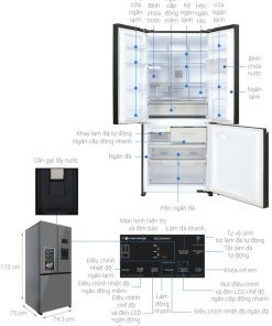 Tủ lạnh Panasonic Inverter 495 lít NR-CW530XMMV - 32 Tủ lạnh Panasonic Inverter 495 lít NR-CW530XMMV - 31