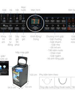 Máy Giặt Panasonic Inverter 9.5 Kg NA-FD95V1BRV - 25