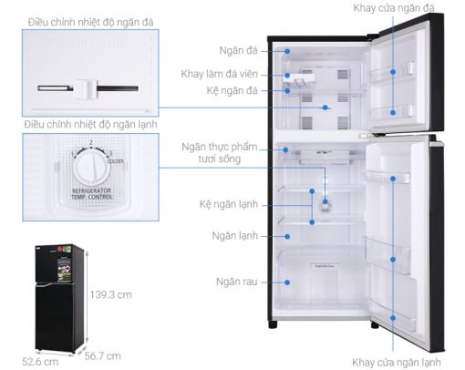 Tủ lạnh Panasonic Inverter 188 lít NR-BA229PKVN - 3