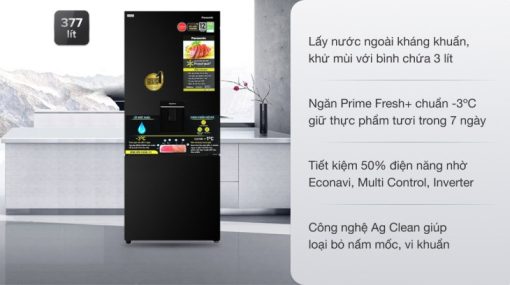 Tủ lạnh Panasonic Inverter 377 lít NR-BX421GPKV - 9