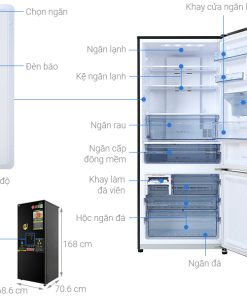 Tủ lạnh Panasonic Inverter 377 lít NR-BX421GPKV - 17