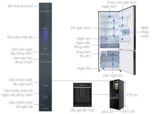 Tủ lạnh Panasonic Inverter 417 lít NR-BX471GPKV - 29