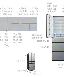 Tủ lạnh Panasonic Inverter 589 lít NR-F603GT-X2 - 29