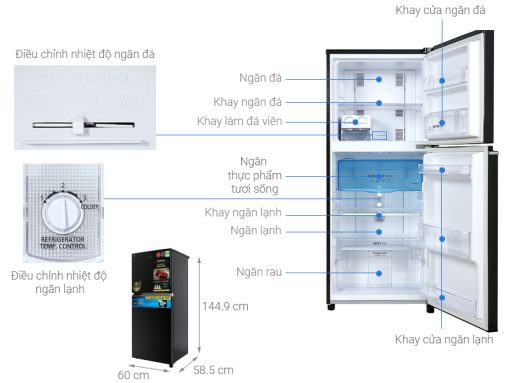 Tủ lạnh Panasonic Inverter 234 lít NR-TV261BPKV - 3