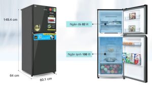 Tủ lạnh Panasonic Inverter 268 lít NR-TV301VGMV - 31