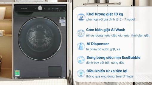 Máy giặt Samsung Inverter 10 kg WW10TP44DSB/SV - 5