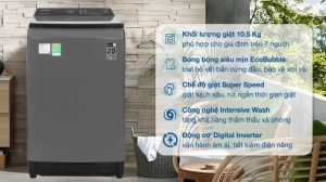 Máy giặt Samsung Inverter 10.5 kg WA10CG5745BDSV - 23