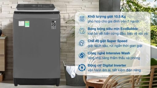 Máy giặt Samsung Inverter 10.5 kg WA10CG5745BDSV - 5