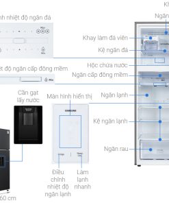 Tủ lạnh Samsung Inverter 345 lít RT35CG5544B1SV - 23
