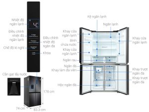 Tủ lạnh Samsung Inverter 488 lít RF48A4010B4/SV - 25