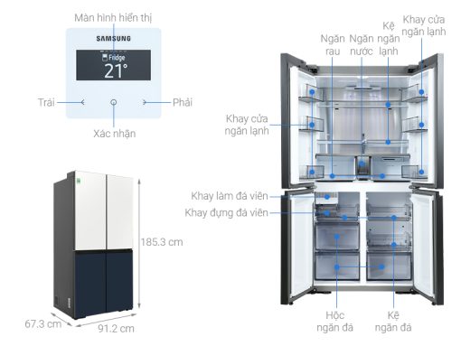 Tủ lạnh Samsung Inverter 599 lít RF60A91R177/SV - 3