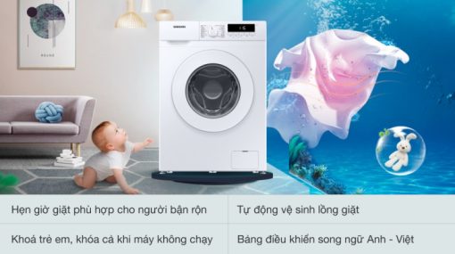Máy giặt Samsung Inverter 9 kg WW90T3040WW/SV - 7