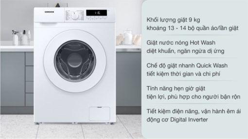Máy giặt Samsung Inverter 9 kg WW90T3040WW/SV - 5