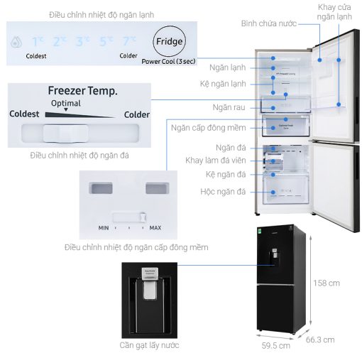 Tủ lạnh Samsung Inverter 276 lít RB27N4170BU/SV - 3